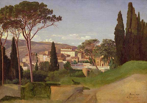 Jean-Achille Benouville View of a Roman Villa oil painting picture
